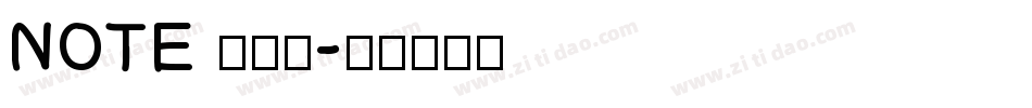 NOTE 筆記本字体转换